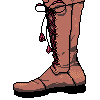 Leather boot icon/pixelart