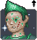 Green Quiff icon/pixelart