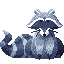 Raccoon icon/pixelart