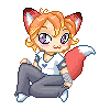 Rainfox icon/pixelart