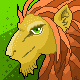 Lion head icon/pixelart