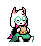 Ralsei eating a burger. icon/pixelart