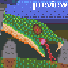 Snake and sword icon/pixelart