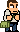 River City Ransom Caricature icon/pixelart