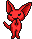 Red Puga icon/pixelart