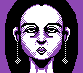Purple portrait anim icon/pixelart