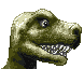 A comic T-Rex icon/pixelart