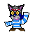 RILEY THE KAMIKAZE SQUIRREL icon/pixelart