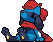 Harkiadel's Riolu OC icon/pixelart