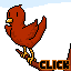 Robin in Winter icon/pixelart