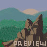 Rock icon/pixelart