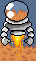 Rocket Man icon/pixelart
