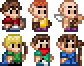 RPG Character Set icon/pixelart