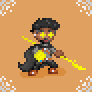 Sorcerer and diplomat icon/pixelart