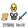 RPG Items Pack icon/pixelart
