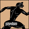 Ancient greek athletes icon/pixelart