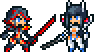 Ryoko and Satsuki icon/pixelart