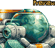 single-seated spherically shaped tank