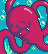 the saddest octopus icon/pixelart