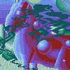 Selkie Versus Saiga icon/pixelart