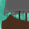Sailing at Night icon/pixelart