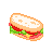 delicious sandwich icon/pixelart