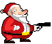 Wobbly Old St Nick icon/pixelart