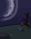 Bright moon icon/pixelart