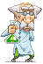 Scientist icon/pixelart