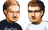 Portrait of My Friend and Myself icon/pixelart