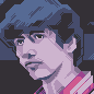 Pinkblue icon/pixelart