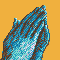 Praying Hands icon/pixelart