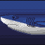 Shark icon/pixelart