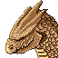 Dragon head icon/pixelart