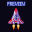 Spaceship v2 icon/pixelart