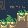 Side Scroller Shooter Mockup icon/pixelart