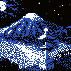 Shrine+Fujisan icon/pixelart