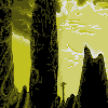Silhouette icon/pixelart