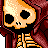 Skeleton icon/pixelart