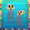 SkullJellyfish icon/pixelart