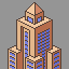 Skyscraper icon/pixelart