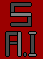 slim android intelligence icon/pixelart