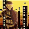 The Golden City Sniper icon/pixelart