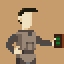 Foreman and Worker icon/pixelart