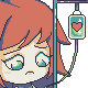 Sad and sick icon/pixelart