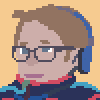 Dude In Glasses icon/pixelart