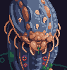 parasitic slime snake icon/pixelart