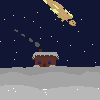 house_snow icon/pixelart
