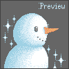 Frosty the Snowman icon/pixelart