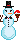 snowman cannibal icon/pixelart